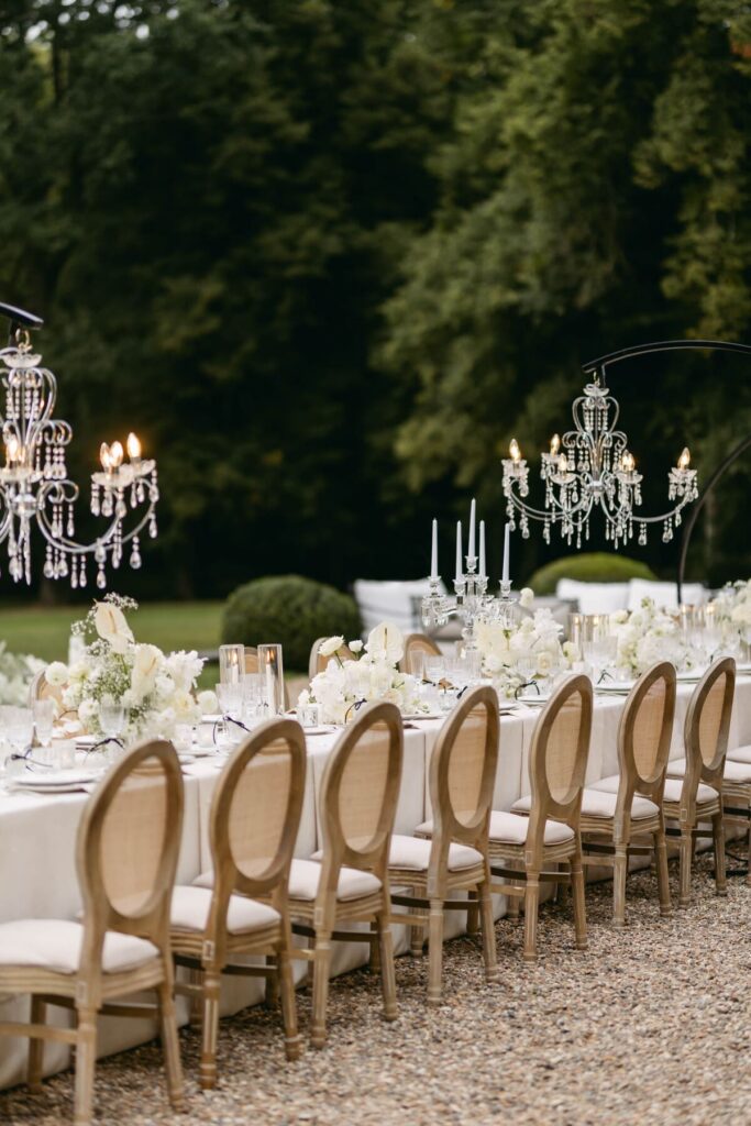 Dinner in the gardens Champlatreux