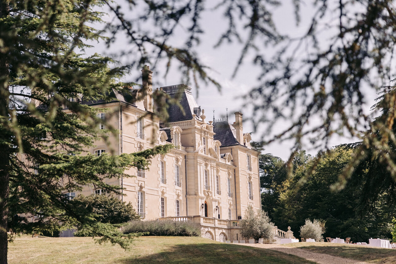 Beautiful Private chateau facade in France